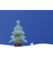 ALBERO DI NATALE A LED - BLU - INTERRUTTORE ON/OFF…