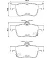 Kit de plaquettes de frein frein a disque BREMBO P 28 089 HONDA Civic X Schragheck Civic X Stufenheck