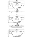 Kit de plaquettes de frein frein a disque BREMBO P 50 075 MERCEDES-BENZ E-Klasse S-Klasse E-Klasse T-Model