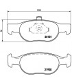 Kit de plaquettes de frein frein a disque BREMBO P 23 125 FIAT Punto Y Punto Cabriolet