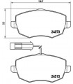 Kit de plaquettes de frein frein a disque BREMBO P 23 128 FIAT LANCIA Ypsilon