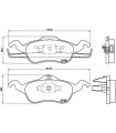 Kit de plaquettes de frein frein a disque BREMBO P 24 046 FORD Focus Stufenheck Focus Turnier Focus