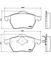 Kit de plaquettes de frein frein a disque BREMBO P 85 039 SEAT VW FORD Alhambra Sharan Galaxy