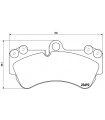 Kit de plaquettes de frein frein a disque BREMBO P 85 069 VW PORSCHE Touareg Cayenne