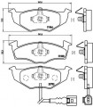 Kit de plaquettes de frein frein a disque BREMBO P 85 071 SKODA VW Fabia I Polo Fabia I Combi Fabia I Stufenheck Fa