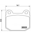 Kit de plaquettes de frein frein a disque BREMBO P 59 025 OPEL Speedster