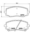 Kit de plaquettes de frein frein a disque BREMBO P 30 045 HYUNDAI i20