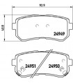 Kit de plaquettes de frein frein a disque BREMBO P 30 046 HYUNDAI IX20 i20