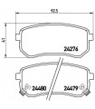 Kit de plaquettes de frein frein a disque BREMBO P 30 033 KIA HYUNDAI Picanto i10