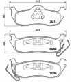 Kit de plaquettes de frein frein a disque BREMBO P 37 011 MERCEDES-BENZ JEEP Grand Cherokee III Commander