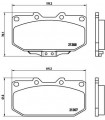 Kit de plaquettes de frein frein a disque BREMBO P 56 025 SUBARU NISSAN Impreza Stufenheck Impreza Station Wagon Impr