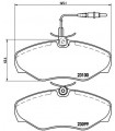 Kit de plaquettes de frein frein a disque BREMBO P 68 026 RENAULT Espace III