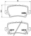 Kit de plaquettes de frein frein a disque BREMBO P 28 038 HONDA Civic IX Civic VIII Hatchback