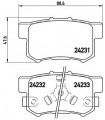 Kit de plaquettes de frein frein a disque BREMBO P 28 051 HONDA Stream CR-V II Accord VII Accord VII Tourer CR-V III