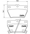 Kit de plaquettes de frein frein a disque BREMBO P 83 057 TOYOTA RAV 4 II