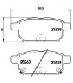 Kit de plaquettes de frein frein a disque BREMBO P 79 029 SUZUKI Vitara Swift IV Baleno SX4 S-Cross Swift V