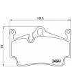 Kit de plaquettes de frein frein a disque BREMBO P 65 028 PORSCHE Boxster Cayman Boxster Spyder 718 Boxster 718 Caym