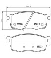 Kit de plaquettes de frein frein a disque BREMBO P 30 069 HYUNDAI i20