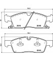 Kit de plaquettes de frein frein a disque BREMBO P 37 015 JEEP Grand Cherokee IV