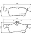 Kit de plaquettes de frein frein a disque BREMBO P 61 126 PEUGEOT 308 SW II 308 II