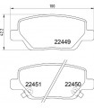 Kit de plaquettes de frein frein a disque BREMBO P 23 179 FIAT Tipo Tipo Stufenheck Tipo Schragheck Tipo Kombi