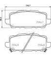 Kit de plaquettes de frein frein a disque BREMBO P 28 090 HONDA HR-V