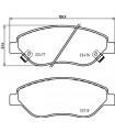 Kit de plaquettes de frein frein a disque BREMBO P 23 178 FIAT Tipo Stufenheck Tipo Schragheck Tipo Kombi