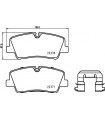 Kit de plaquettes de frein frein a disque BREMBO P 30 085 HYUNDAI H350 Bus