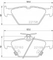 Kit de plaquettes de frein frein a disque BREMBO P 78 026 SUBARU Outback Levorg Impreza Schragheck XV