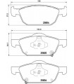 Kit de plaquettes de frein frein a disque BREMBO P 28 076 HONDA Civic IX Tourer Civic X Schragheck Civic X Stufenheck 