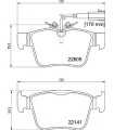 Kit de plaquettes de frein frein a disque BREMBO P 23 180 MASERATI ALFA ROMEO Levante Gelandewagen Geschlossen Giulia 