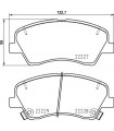 Kit de plaquettes de frein frein a disque BREMBO P 30 098 KIA Rio IV Stonic