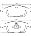 Kit de plaquettes de frein frein a disque BREMBO P 86 026 VOLVO XC60