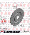 Disque de frein ZIMMERMANN 100.3376.52 AUDI Q7