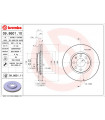 Disque de frein BREMBO 09.8601.11 OPEL Corsa C Combo Kasten/Kombi Meriva Combo Tour Tigra Twintop