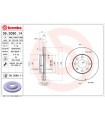 Disque de frein BREMBO 09.3090.11 DAEWOO CHEVROLET Kalos Aveo/Kalos Schragheck Lanos Aveo/Kalos Stufenheck Nexia Ne