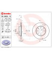 Disque de frein BREMBO 09.8635.11 OPEL Corsa C