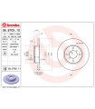 Disque de frein BREMBO 08.8705.11 OPEL SUZUKI Agila A Wagon R Wagon R Schragheck