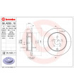 Disque de frein BREMBO 08.A335.11 TOYOTA Avensis Liftback Avensis Avensis Station Wagon Avensis Stufenheck