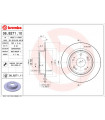 Disque de frein BREMBO 08.B271.11 HONDA Accord VIII Accord VIII Kombi