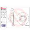 Disque de frein BREMBO 09.5488.11 ROVER LAND ROVER Defender Station Wagon Discovery I Range Rover I Defender Cabrio