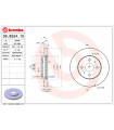 Disque de frein BREMBO 09.B524.10 DAIHATSU Sirion Materia Justy IV