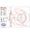 Disque de frein BREMBO 09.A508.11 CADILLAC CHEVROLET CTS Coupe CTS Sport Wagon CTS Camaro Camaro Convertible