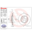 Disque de frein BREMBO 09.A727.21 MERCEDES-BENZ RENAULT Citan Kombi/Tourer Kangoo/Grand Kangoo Kangoo Be Bop