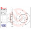 Disque de frein BREMBO 09.C178.11 MAZDA CX-7 CX-9