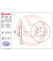 Disque de frein BREMBO 08.C135.11 MAZDA MX-5 II