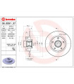 Disque de frein BREMBO 08.B391.37 RENAULT Megane IV Grandtour Megane IV