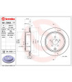 Disque de frein BREMBO 09.C662.11 TOYOTA SUBARU GT 86 Coupe Legacy V Legacy V Station Wagon BRZ