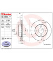 Disque de frein BREMBO 09.C935.11 SUZUKI Celerio