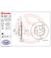 Disque de frein BREMBO 09.9541.11 HYUNDAI Getz